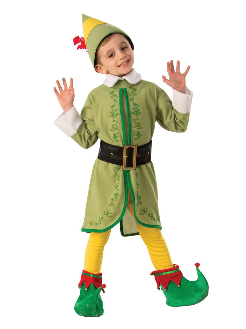 Kids Buddy the Elf Costume - Christmas Santa's Helper Dress-Up Outfit