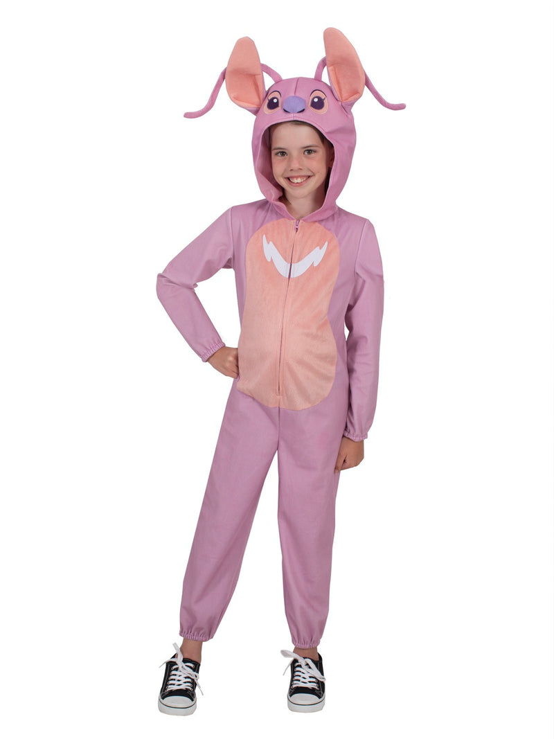 Kids Angel Costume - Lilo & Stitch Pink Plush Onesie