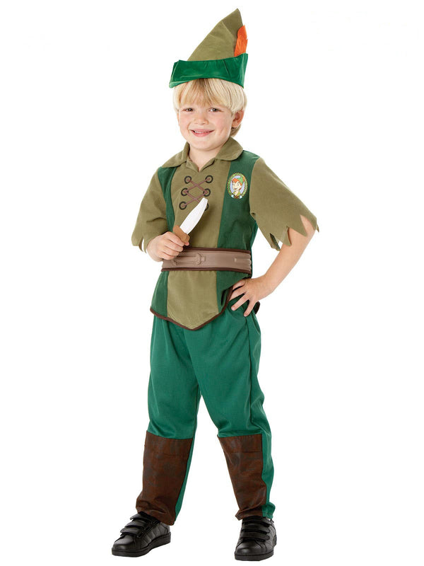 Kids Peter Pan Costume - Disney Neverland Boy Deluxe Outfit