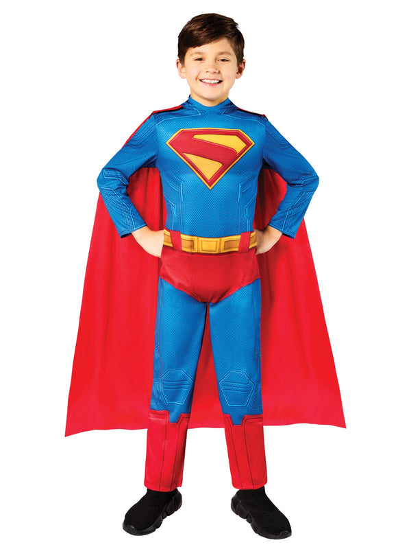 Kids Superman Costume - Official DC Comics Superhero Jumpsuit with Cape