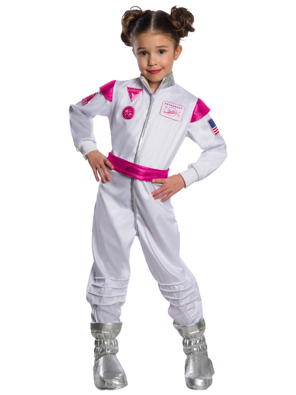 Kids Barbie Astronaut Costume - Licensed Space Explorer Jumpsuit
