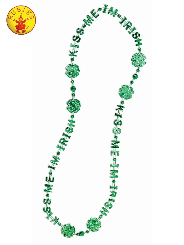 Kiss Me I'm Irish St Patrick's Day Green Beads