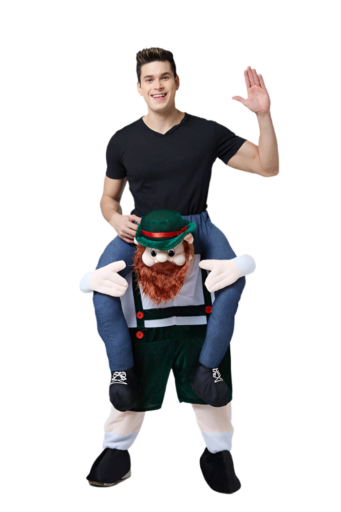 Oktoberfest Shoulder Carry Me Ride On Piggyback Costume