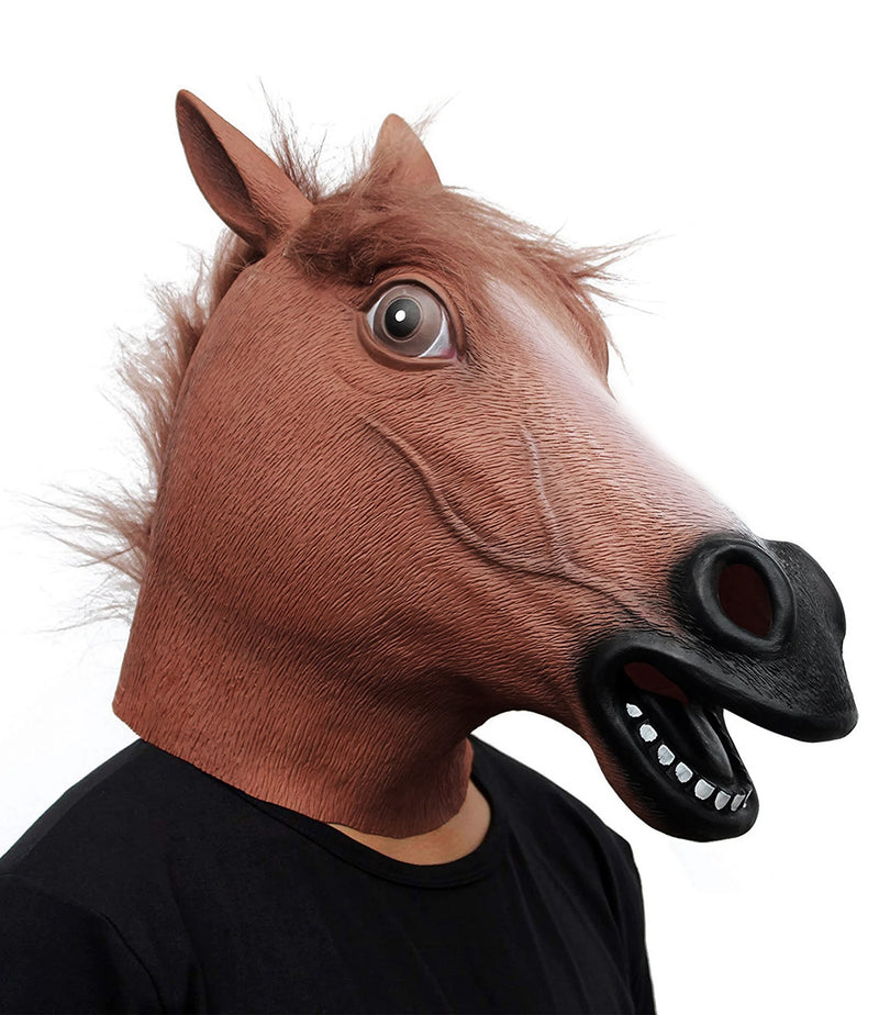 Horse Head Mask Latex Animal Costume Accessories