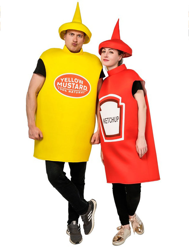 Unisex Ketchup and Mustard Costume