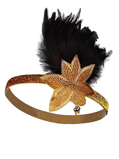 1920s Gold Great Gatsby Flapper Headpiece