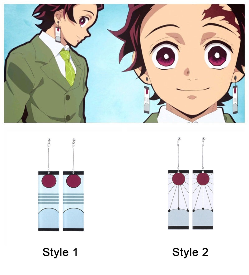 Demon Slayer Tanjiro kamado earrings