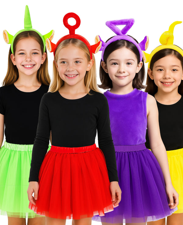 Kids Teletubbies Headpiece with Tutu Costume Accessory
