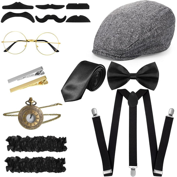 Sherlock Detective & 1920s Gentleman Costume Accessories Kit