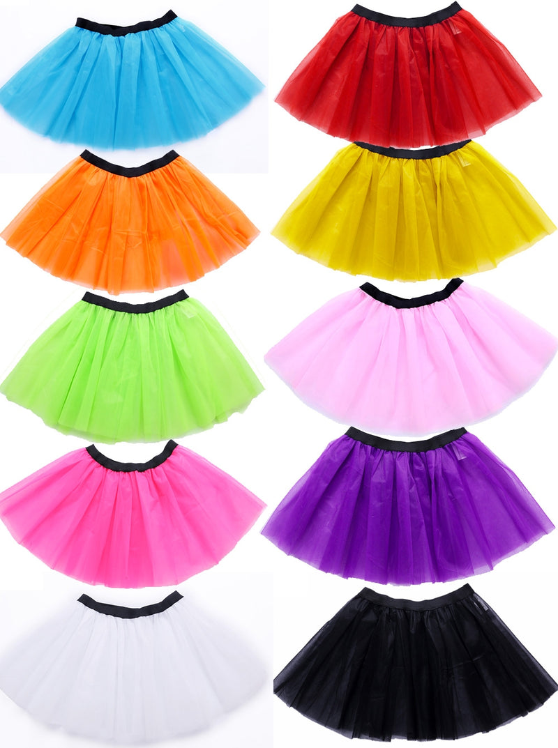 Adult Tulle Tutu Skirt - Rainbow Colour Costume Petticoat