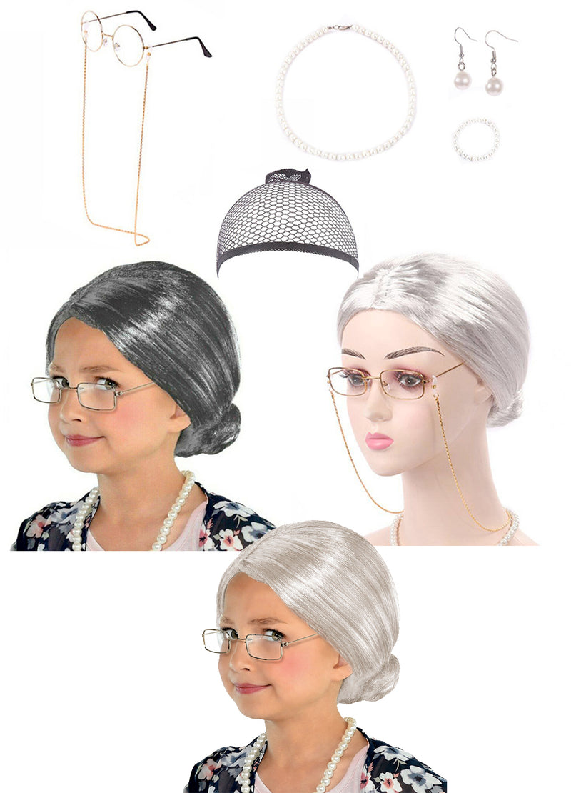 The 100 Days of School Granny Costume Set