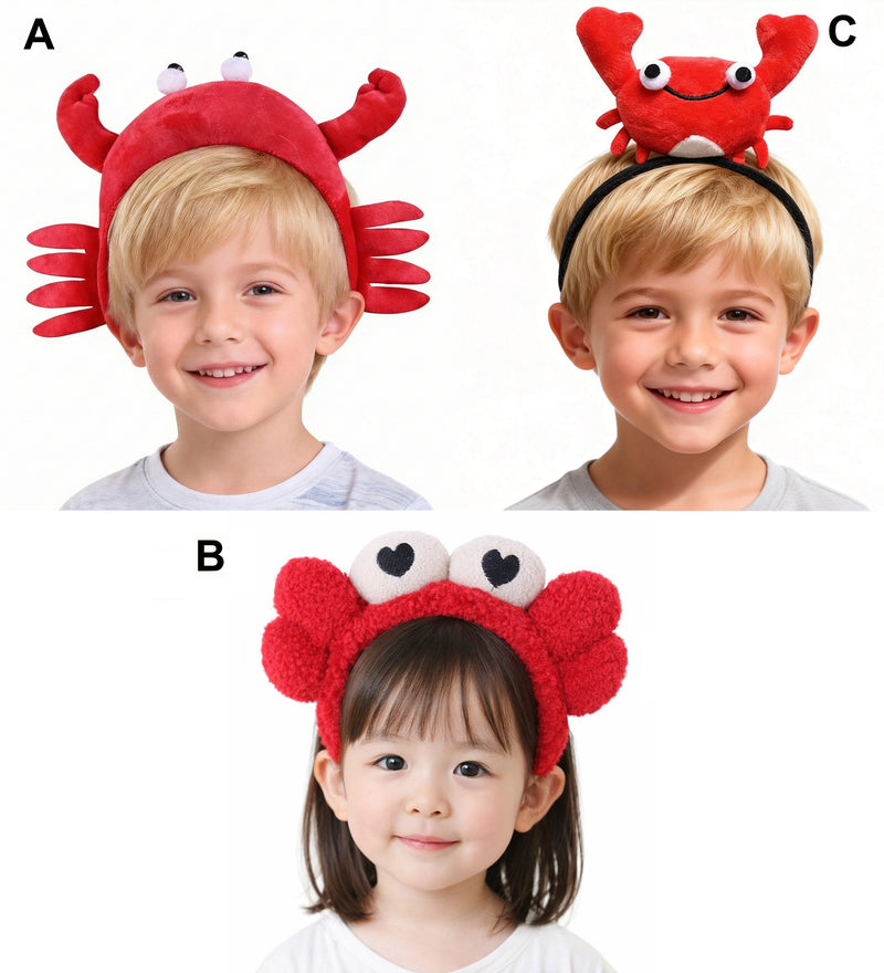 Kids Crab Headband - Ocean Sea Creature Costume Accessory