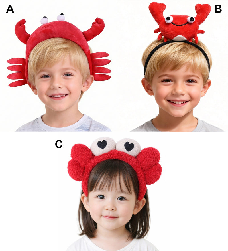 Kids Crab Headband - Ocean Sea Creature Costume Accessory