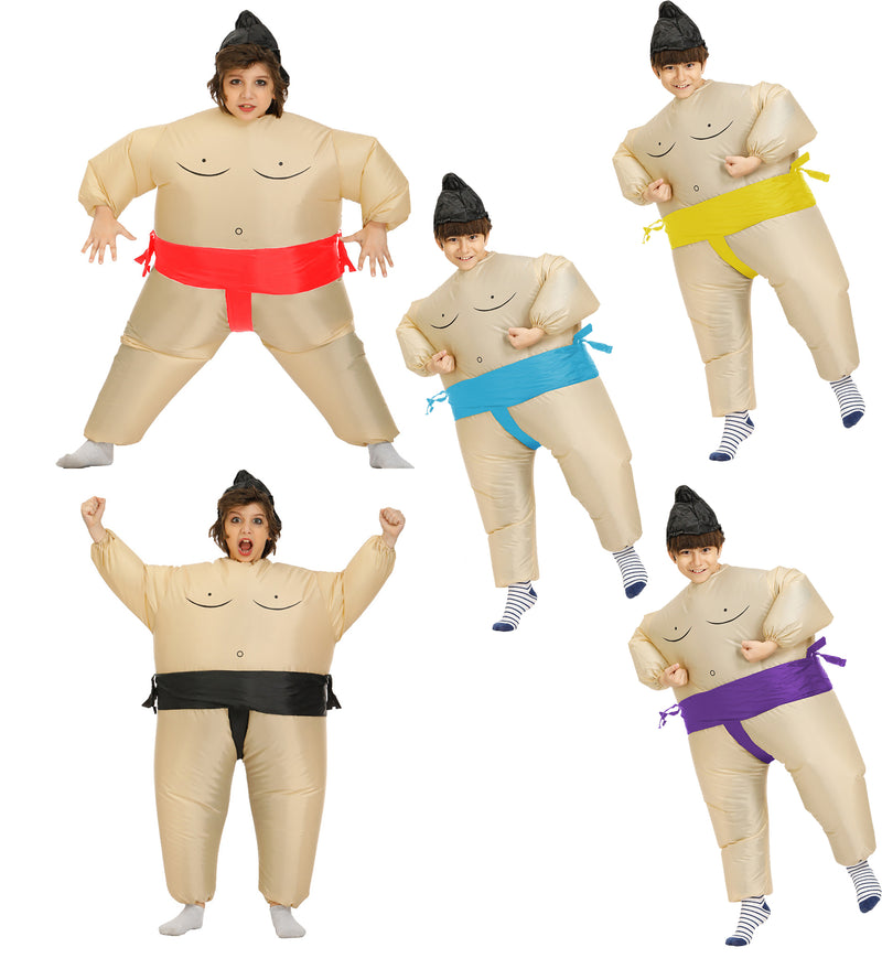 Kids Inflatable Sumo Wrestler Costume - Japanese Wrestler Dress-Up Suit