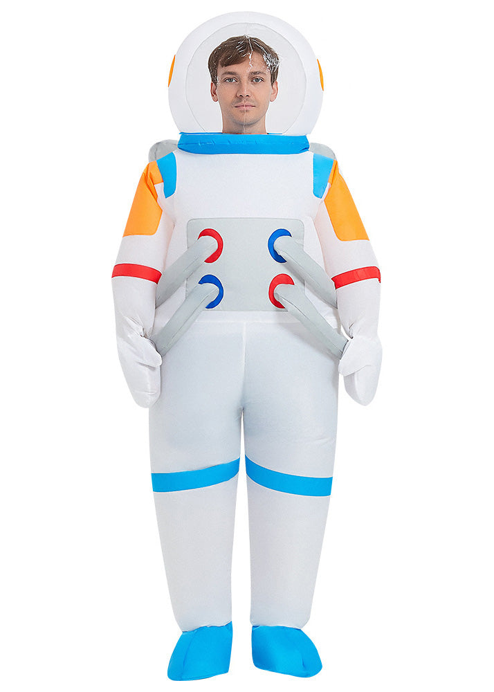 Adult Inflatable Astronaut Costume - Space Explorer Suit with Fan