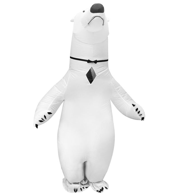 Adult Inflatable Polar Bear Costume - Arctic Animal Novelty Suit