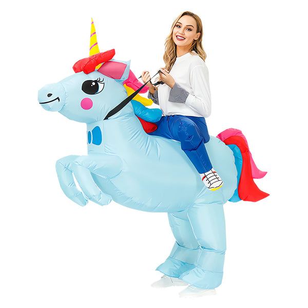 Adult Inflatable Unicorn Costume - Ride-On Magical Creature Suit