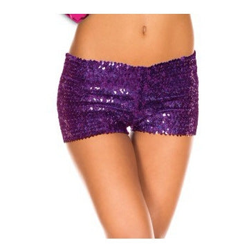 Purple Sequin short
