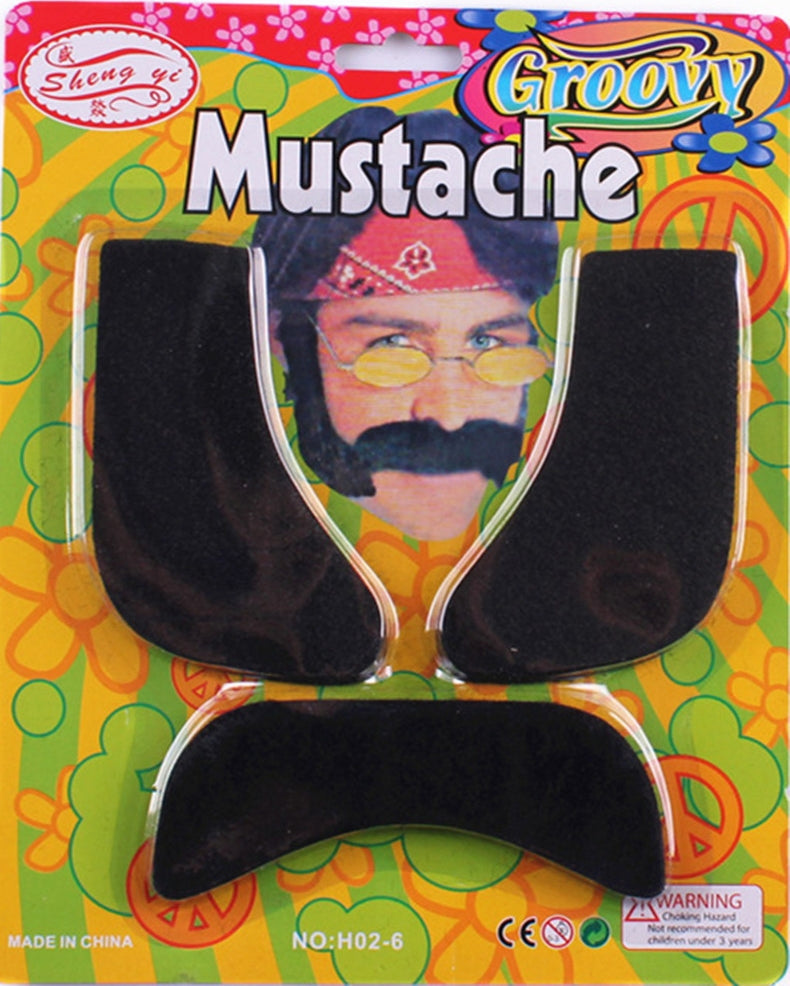 70's Man Adult Beard and Moustache