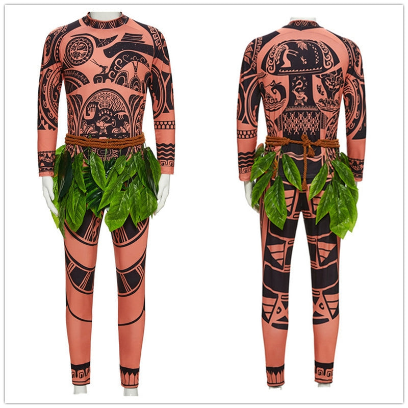 Adult Moana Maui Tattoo Costume