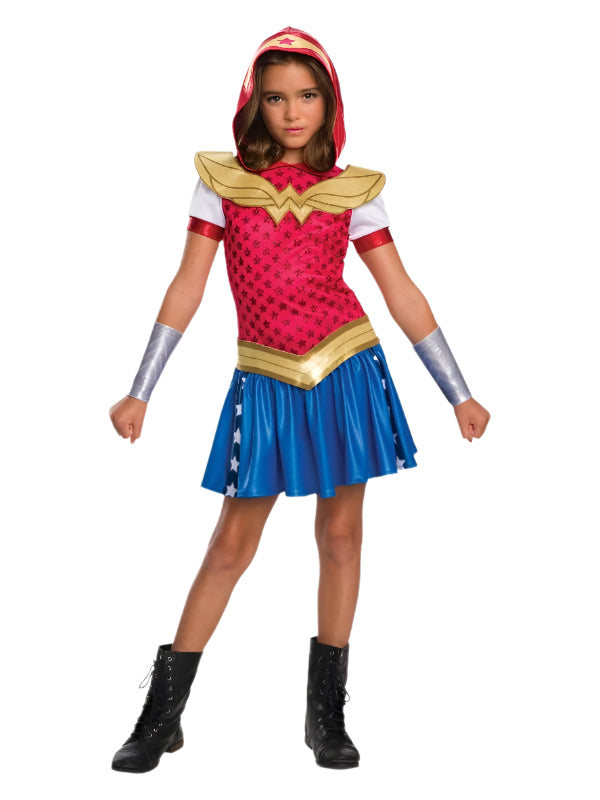 GIRLS WONDER WOMAN DCSHG HOODIE COSTUME