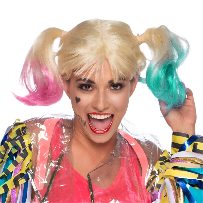 HARLEY QUINN BIRDS OF PREY WIG ADULT