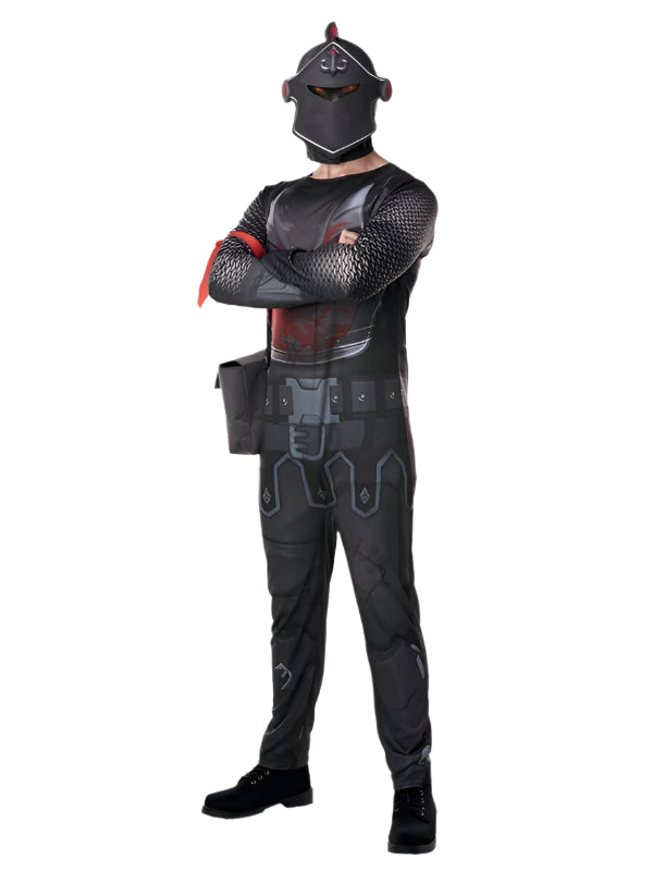 Mens Official Black Knight Fortnite Gaming Halloween Costume