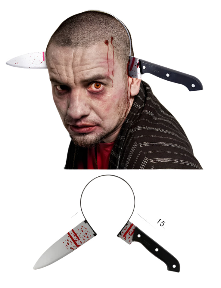 Zombie Kitchen Knife Through Head