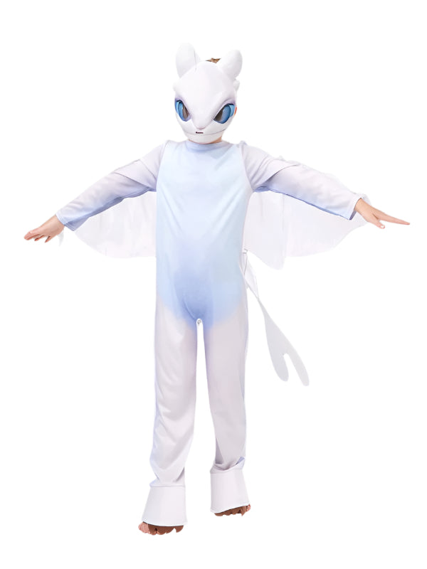 How to Train Your Dragon 3 Toothless Light Fury Child Boy Costume