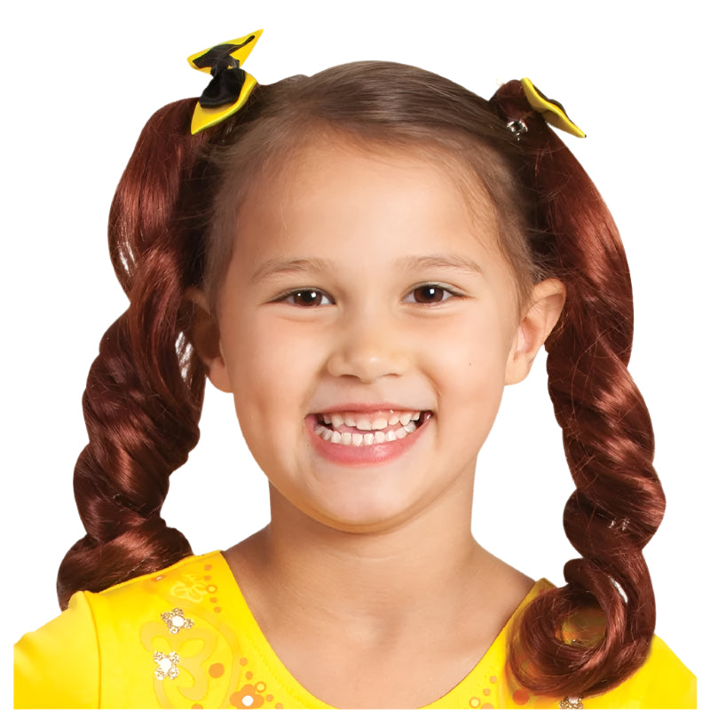 Yellow Emma Wiggle Pigtails With Bows