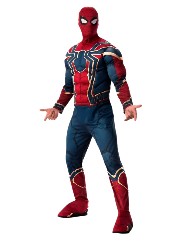 Mens Avengers Endgame Iron Spider Spider-Man Adult Deluxe Muscle Chest Costume