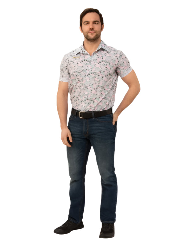 Men Stranger Things Jim Hopper Shirt Tropical Hawaiian