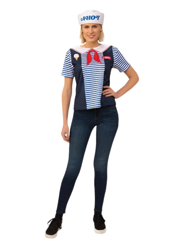 ROBIN STRANGER THINGS SCOOPS AHOY COSTUME, ADULT