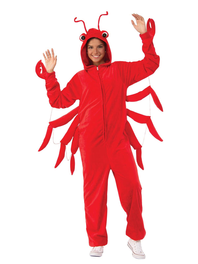 LOBSTER FURRY ONESIE COSTUME ADULT