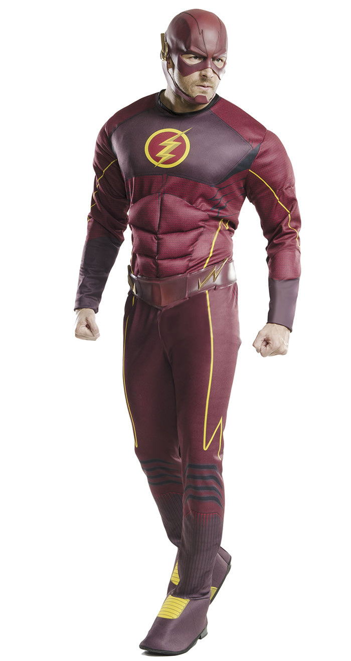 The Flash Muscle Chest Justice League DC Comics Halloween Adult Costume
