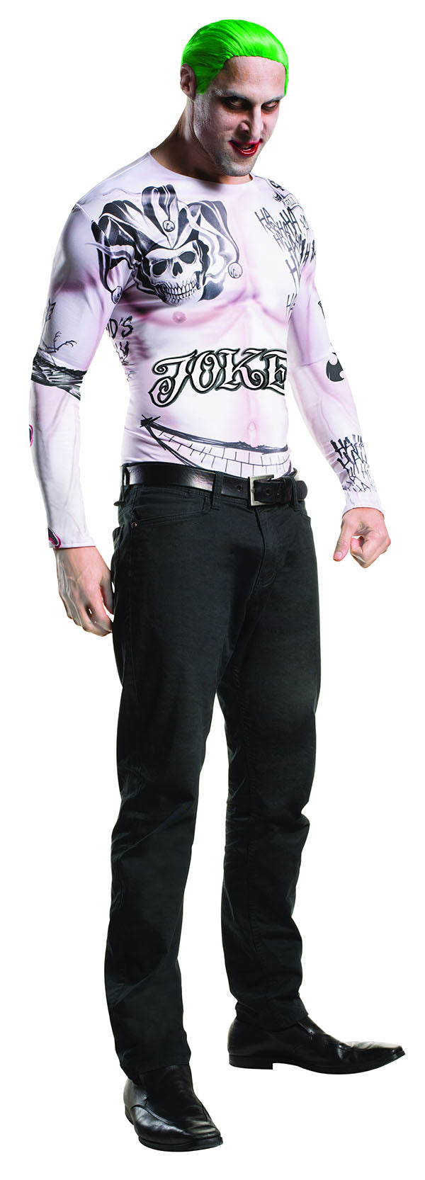 Mens Joker Suicide Squad Licenced Movie Villain Adult Halloween Costume Kit