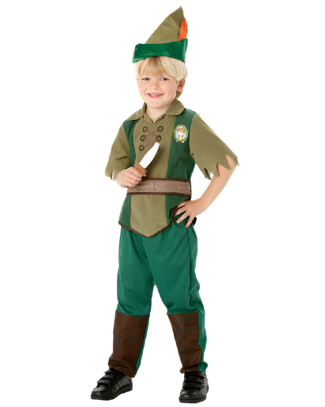 Child Peter Pan Costume Neverland Fancy Dress Book Week Outfit