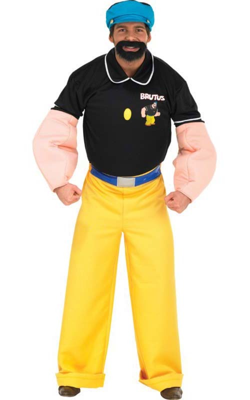 Mens Popeye Muscle Brutus Costume