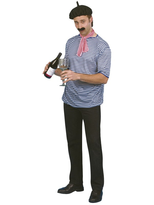 Adult Mens French Man Set Fancy Dress Costume Traditional Around The World Parisian Outfit