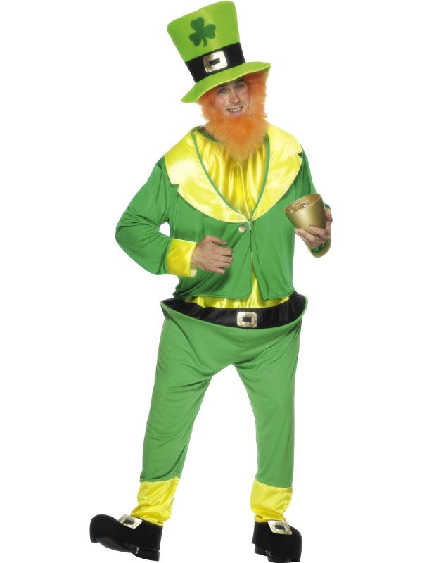 Mens St Patricks Day Lucky Irish Green Leprechaun Costume