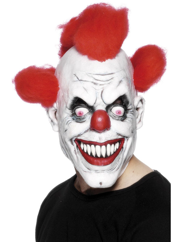 Mens Scary Clown 3/4 Mask