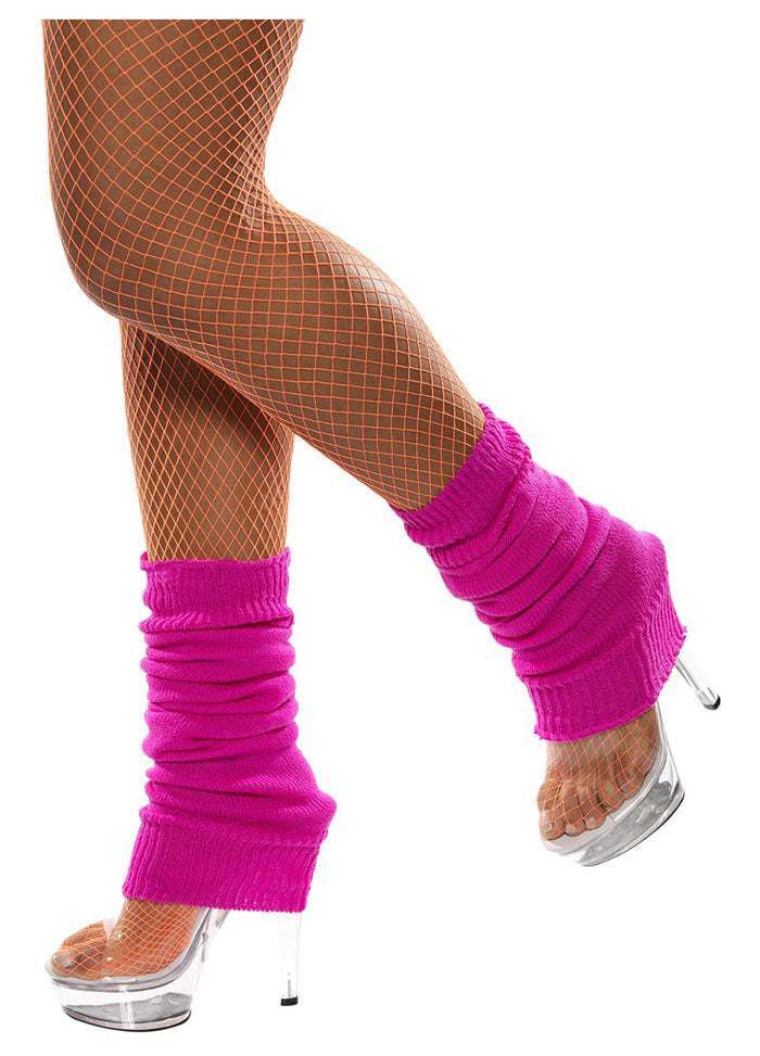 80s Costume Leg Warmers Hot Pink