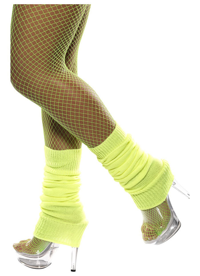 80s Costume Leg Warmers Yellow