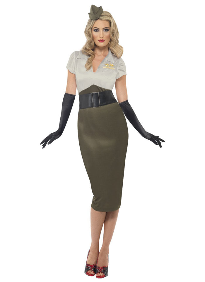 50s 40s WW2 Army Pin Up Spice Darling Costume