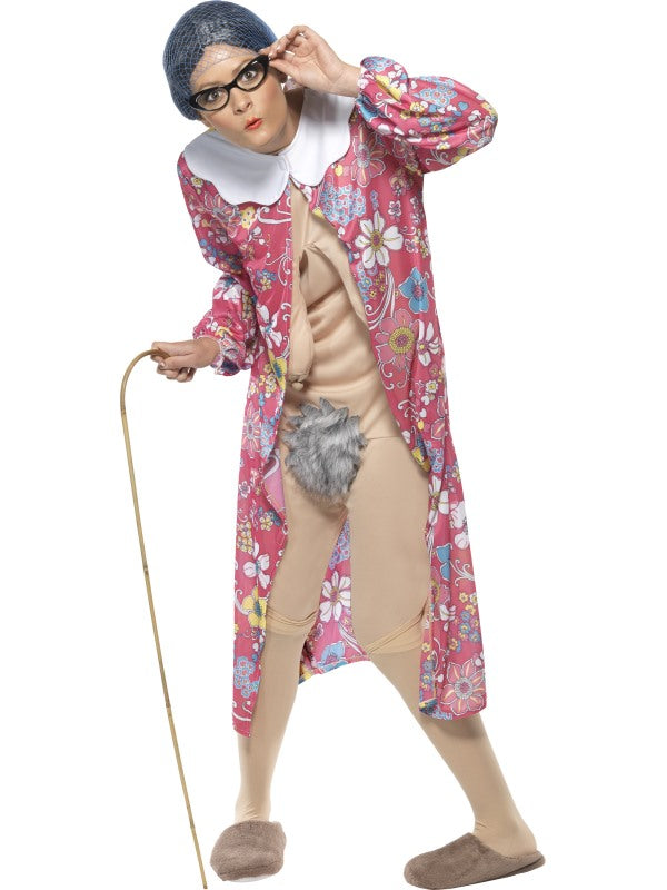 Gravity Granny Adult Unisex Comical Comedy Funny Fancy Dress Bucks Hens Stag Costume