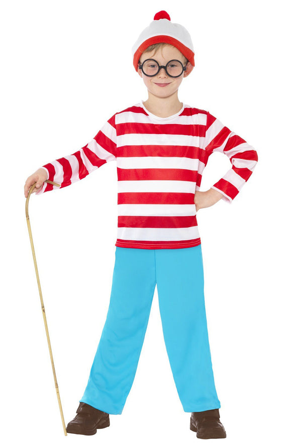 Where's Wally Boy's Costume CHILD Fancy Dress