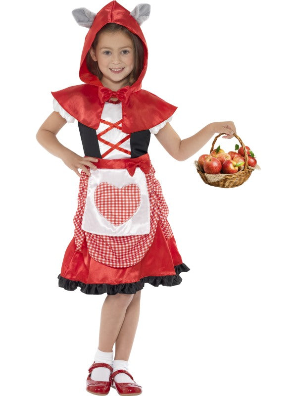 Kids Miss Hood Little Red Riding Book Week Storybook Costume