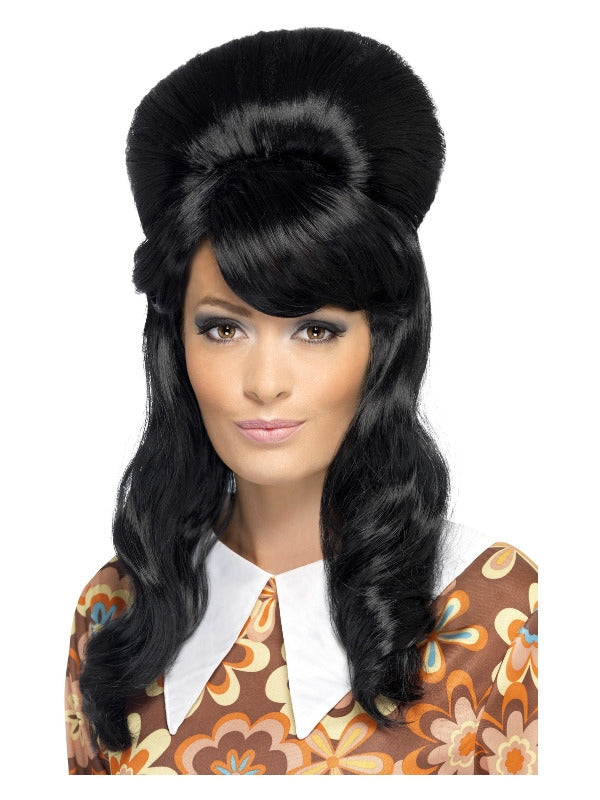 Black 60's Brigitte Bouffant Wig