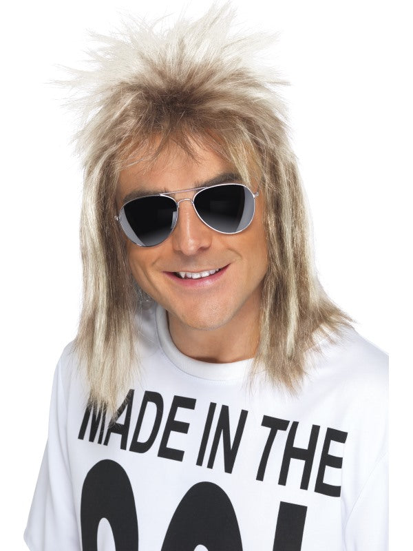 1980s Mens Mullet Wig