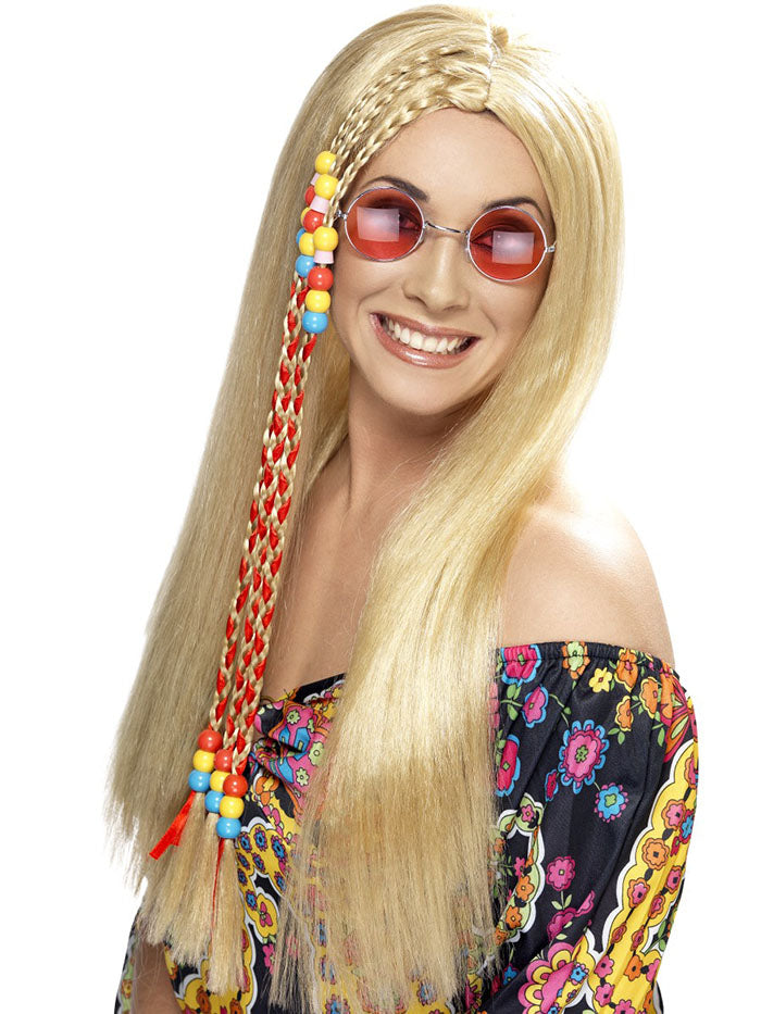 Ladies Hippy Party Blonde Wig